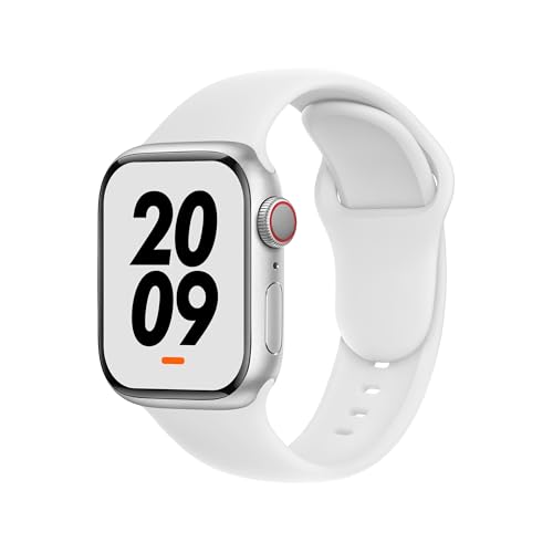 DONEGANI C1A pour Bracelet Apple Watch Se Ultra 2 40mm 44mm 46mm 42mm 45mm 41mm 38mm 49mm Serie 10 9 8 7 6 5 4 3 Femme Homme Sport Band Blanc