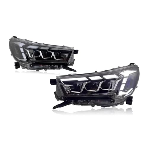 NANGAEBPPW Phares De Voiture Pour Toyota pour Hilux 2021 2022 2023 2024 Projecteur LED Feu Jour, Accessoires Automobiles