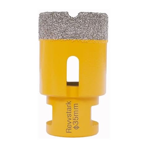 Diamond Core Drill Bits 1-3/8 Inch (35mm) Tile Hole Saws Vacuum Brazed Diamond Hole Saw for Tiles Porcelain Ceramic Glass Marble Brick Granite Quartz, Dry or Wet Use, M14 Thread Cover