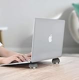 Product Dimensions: 1.57 x 1.57 x 1.1 inches; Weight: 1.23 oz. Compatible with all laptop models and sizes. Easy to Use: Simply place the stand under your laptop and adjust to your desired angle. It elevates the laptop to enhance airflow and reduce h...