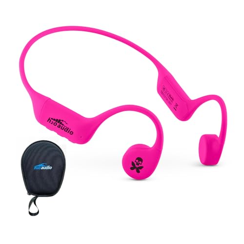 H2O Audio Betty x Tri 2 - Auriculares Impermeables para conducción ósea, IPX8, Bluetooth 5.3, MP3 Integrado, 8 GB, natación, Correr, triatlón, Oreja Abierta, Color Rosa