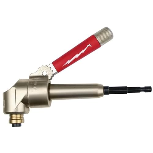 Offset Drive Adapter â€“ Compatible with Milwaukee 49-22-8510, 1/4\" Hex 90-Degree Attachment for Cordless Drills, 235 in-lbs Torque Capacity
