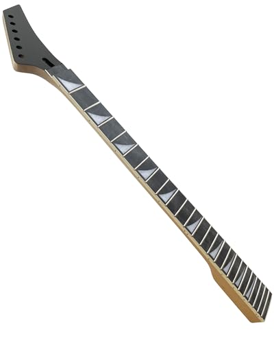 Jackson style Guitarr Neck Maple Rosewood Fretboard 24 fret 25.5 inch Shark fin Inlay Locking Nut 42mm DIY Bolt on heel