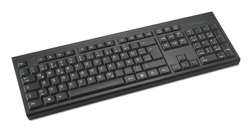 Clavier Informatique Allemand QWERTZ Noir de la Marque Kensington