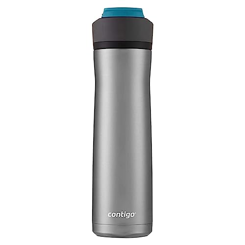 Image of Contigo Ashland Chill 2.0, 24oz., Stainless Steel Water Bottle with AUTOSPOUT Lid, Steel /Juniper