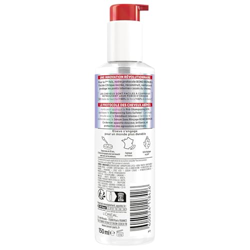 L'Oréal Paris - Sérum Réparateur Sans Rinçage pour Cheveux Abîmés et Sur-Sollicités - Complexe à l'Acide Citrique - Protocole de Soin Capillaire - Elseve Pro Bond Repair - 150 ml