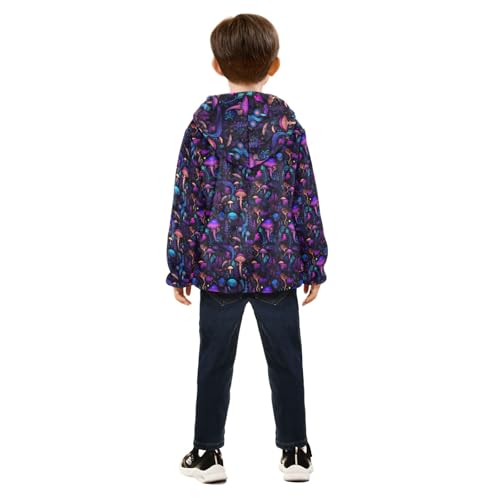 CHIFIGNO Pizza Cat Sweatshirt Jacket with Hood Toddler Jackets for Fall Winter Kids Zip up Jacket 3T4