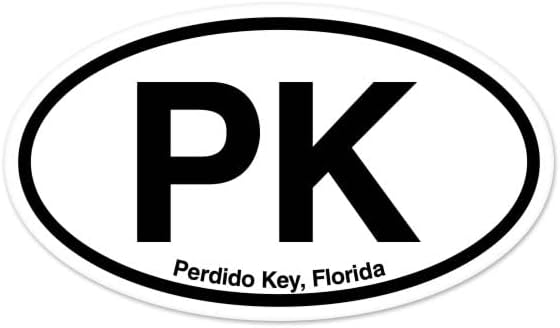 Perdido Key Sticker Amazon.com: PK Perdido Key Florida Oval Car Sticker Indoor Outdoor 5