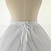 HFHDO Girl Crinoline Dress A-line Skirt Slips Long Underskirt for Wedding flower Girls' Slips Ball Gown Kids Flower Light Ivory