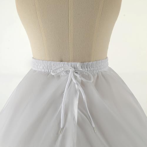 Girl Crinoline Dress A-line Skirt Slips Long Underskirt for Wedding flower girls Dress Ball Gown Kids Flower Light Ivory2