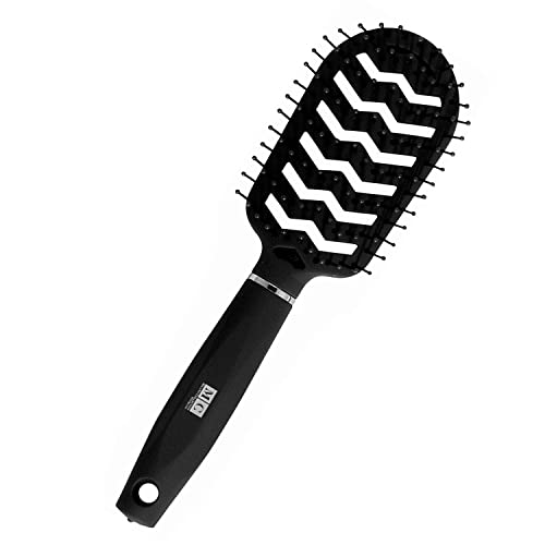Milano Collection Women's & Men's Wet & Dry Detangler Brush For Styling Wigs & Curly, Straight Or Wavy Natural Hair, Gentle Detangling Hair Brushes Wide Bristle Design Untangles Hair Like A Pro #TOP12
