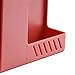 Restokki Wall Mount Organizer Sturdy ABS Cable Slot Simple Stylish Easy to Install Wall Remote Holder for Bedroom Living Room (Red)