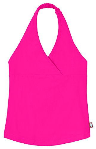Image of Polkadot Girls' UPF 50+ Swim Halter Top by City Threads