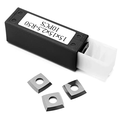 Juego de 10 Fresas de Carburo 15x15x2.5 mm para Torno miniatura 3