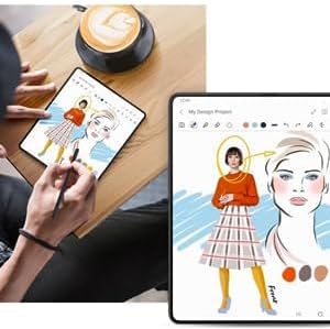 Miniatura 5 de Fold 5 - Repuesto de lápiz capacitivo compatible con Samsung Galaxy Z Fold 5 S Pen Fold Edition Slim de 0.069 pulgadas, 4.096 niveles de presión +