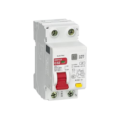 DZ47vLE 2P C 25 A disjoncteur différentiel 100mA à alimentation par le haut