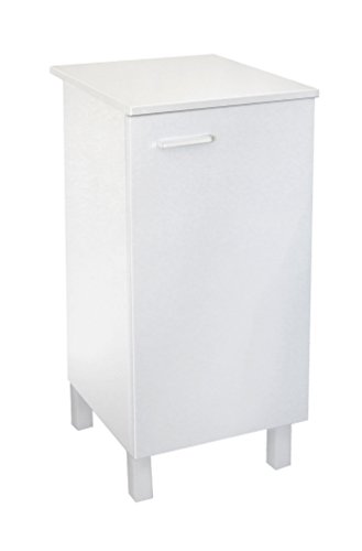 Berlioz Creations Caisson de rangement Bas 1 porte, Blanc 40 x 60 x 84,2 cm, Fabrication 100% Française Cover