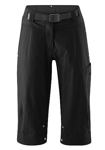 Gonso Ruth 3/4, Damen Fahrradhose 3/4, 2in1 Bikeshorts, Einknöpfbare...