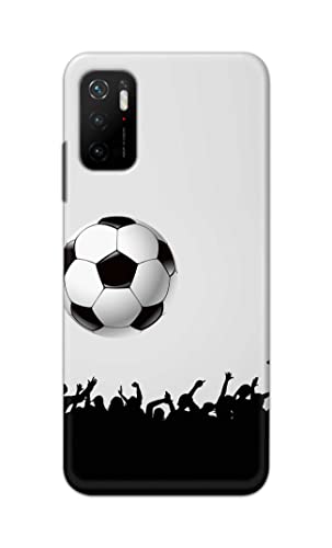 Image of Printed Hard Back Cover Case for Mi Poco M3 Pro 5G Back Cover (Football Icon) -1302