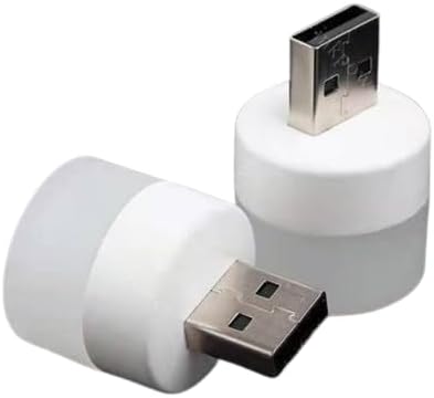 10pcs Mini USB Night Light Warm White Eye Protection Book Reading Light USB Plug Computer Mobile Power Charging LED Night Lamp