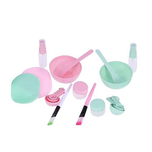 Didiseaon 9-piece Diy Beauty Mask Bowl Set Brush Stick Spa Facial Mask Tool Kit for Women Random