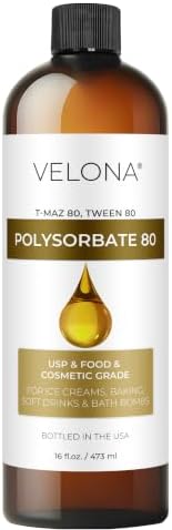 velona Polysorbate 80 - 16 fl oz, Food & Cosmetic Grade, USP Grad...