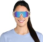 Easton Hype Lunettes de soleil Shield Sports, Blanc, 128 mm, blanc, 128 mm