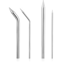 NQEUEPN 4pcs Baseball Lacing Needle, Handy Glove Shoelace Repair Kit Durable Reliable Leather Lacing Needle Precise Mitt Needle Curved Needles Tool for Softball Baseball Glove Relacing and Repair