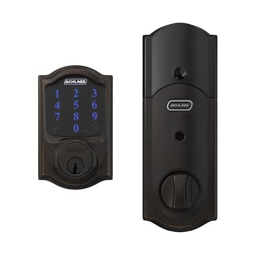Schlage Connect Smart Deadbolt Lock with Camelot Trim, Aged Bronze - image 6