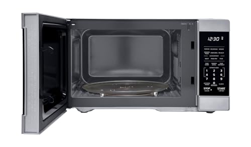 SHARP ZSMC0962HS Oven with Removable 10.6" Carousel Turntable, Cubic Feet, 900 Watt Countertop Microwave, 0.9 CuFt, Stainless Steel