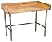 Work Table w Coved Riser Rear (72 in. x 24 in. - Galvanized)