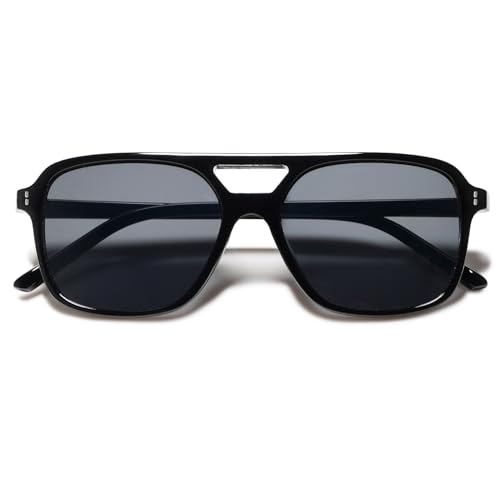 Image of VANLINKER Retro Vintage 70s Square Aviator sunglasses for women men VL9611X