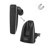 Hama Zestaw słuchawkowy Bluetooth "MyVoice2100", One-Ear (Mono Headset Bluetooth 5.0, akumulator 80 h, bezprzewodowy zestaw słuchawkowy do 2 urządzeń, pałąk na ucho S/L, idealny dla osób noszących