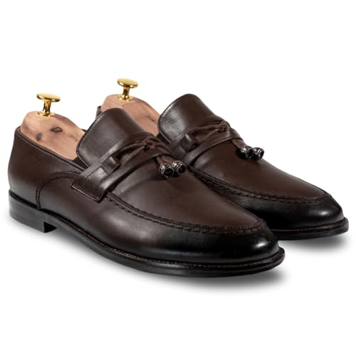 Aurora Men’s Dress Loafers – Elegant Leather Slip-On Shoes | Premium Business Casual Footwear | Comfortable All-Season Soft Leather Loafers