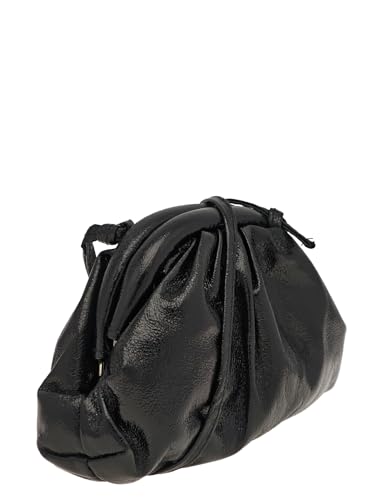 Women's Glossy Shell Shoulder Bag Pleated Crossbody Bags Fashion Handbags Evening Clutch Purses2