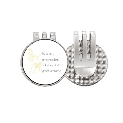 Cadeau golf marqueur de balle magnétique bénédiction zen et clip pour casquette de joueur