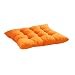 Sanding Seat Cushion,Leegor 4040cm Flexible Nine-Pin Soft Seat Cushion Indoor Home Garden Patio Home Cushion Kitchen Office Square Cotton Buttocks Chair Pads, Comfortable And Breathable (Orange)