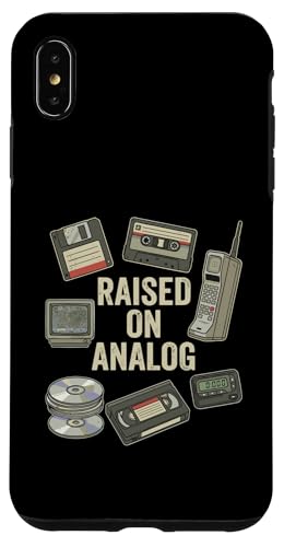 Raised On Analog Funny Birthday �O���t�B�b�N �X�}�z�P�[�X iPhone XS Max �p