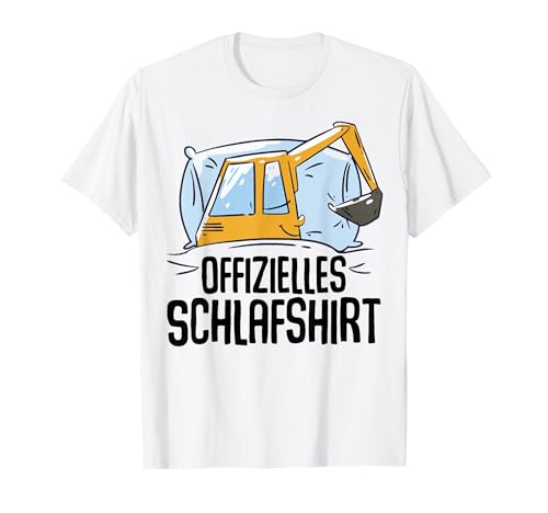 Bagger Offizielles Schlafshirt Schlafanzug Nachthemd Bagger T-Shirt