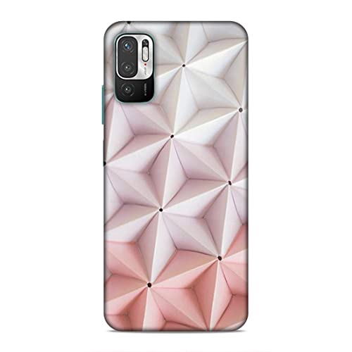 Image of Printed Mobile Back Hard Case Cover for Xiaomi Redmi Note 10T 5G / Xiaomi Redmi Note 10 5G / Xiaomi Poco M3 Pro 5G | Pink Stars, Multi Stars Black dot -2180
