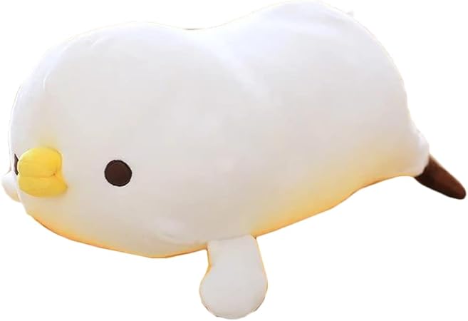 Amazon ぬいぐるみ 抱き枕 スーパー もちもち ニワトリ 抱き枕 大きい ぬいぐるみ特大動物 可愛い 萌え萌 小動物 抱き枕 プレゼント ギフト インテリア お祝い ギフト バレンタインデー ホワイト 40cm ぬいぐるみ おもちゃ