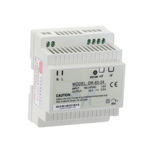Alimentation à découpage rail DIN DR-60-24 60W pour armoire électrique