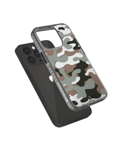 Image of DailyObjects Camouflage Army Stride 2.0 Case Cover for iPhone 13 Pro Max| Polycarbonate TPU Slim Back Cover | Anti Shock, Scratch Resistant | Sturdy Design | Full Body Protection | Wireless Charging