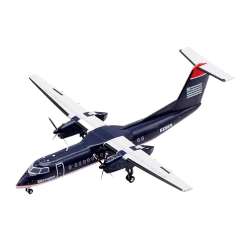 Avión Bombardier Dash 8 1:200 el regalo ideal de metal fundido azul vintage para coleccionistas