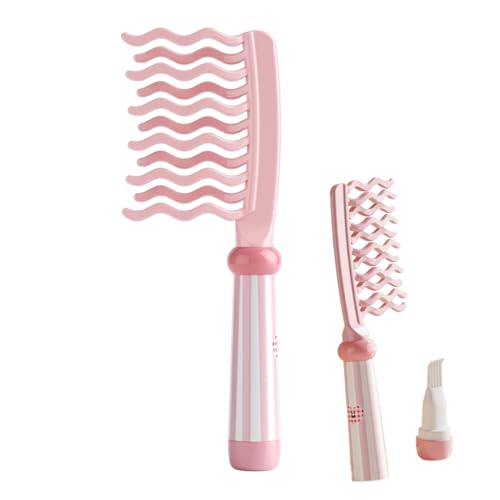 Peine de Dientes Anchos para Cabello Rizado Rosa miniatura 1