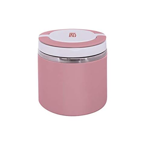 Insulated Lunch Box Stainless Steel Pink 0.6 L Cover