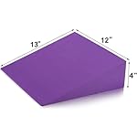 DEAYOU 2 Pack Yoga Foam Wedge, 13" EVA Foam Calf Stretch Slant Board for Lower Leg Strength Improve, Squat Wedge Incline Block for Workout, Exercise, Foot Heel Stretcher, Wrist Back Support (Purple) - Image 2