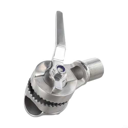 1 base de montaje de antena marina de acero inoxidable 316 para antena VHF de 22-25 mm de diámetro, dos ajustes de trinquete superior 270 grados inferior 180 grados, abrazadera de barandilla para
