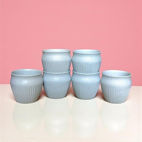 Image of Happy Cove Eco Friendly Cup Set of 6 for Tea | Biocomposite Rice Husk & Bamboo Fibre | 225ml Unbreakable Chai Cups | Microwave Safe Tea Kulhad | Hot & Cold Coffee Mug, Milk & Tea Cup Set