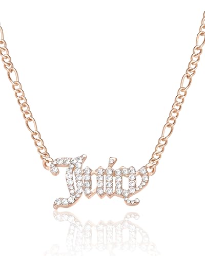 Juicy Couture Necklace for Women Gothic Logo Pendant, 18